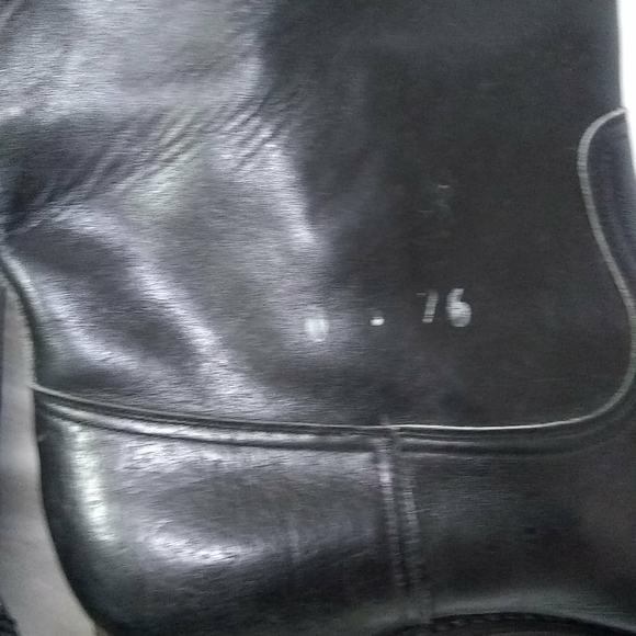Military German Comba Boots Black Leather Knee High Composite Toe Sz  10/40 (12) main image 7